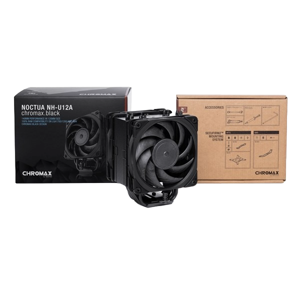 Noctua NH-U12A chromax.black High Performance Air CPU Cooler - NH